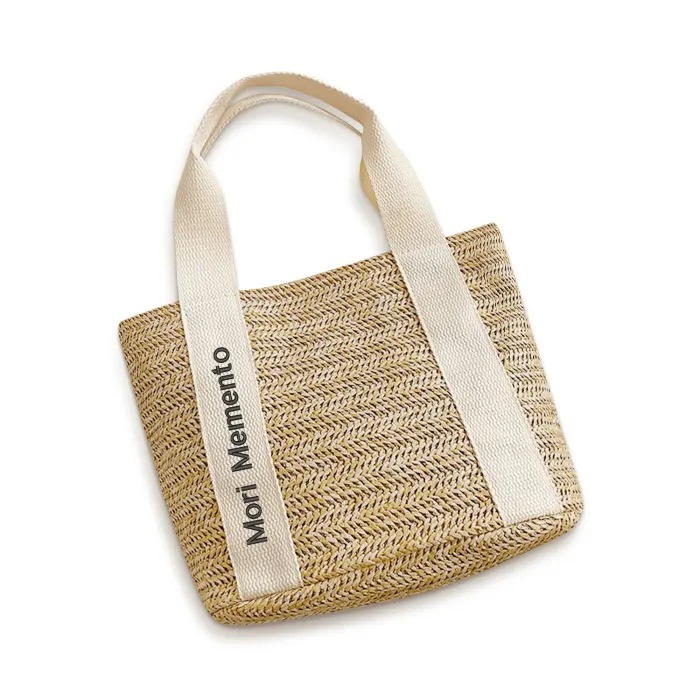 Braided Bag Beach Shoulder Bag - "Memento Mori" - Live with Intention, Gratitude, and Purpose - Image 3