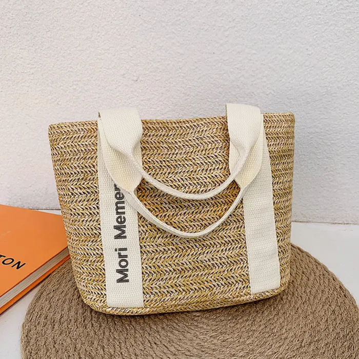 Braided Bag Beach Shoulder Bag - "Memento Mori" - Live with Intention, Gratitude, and Purpose - Image 6