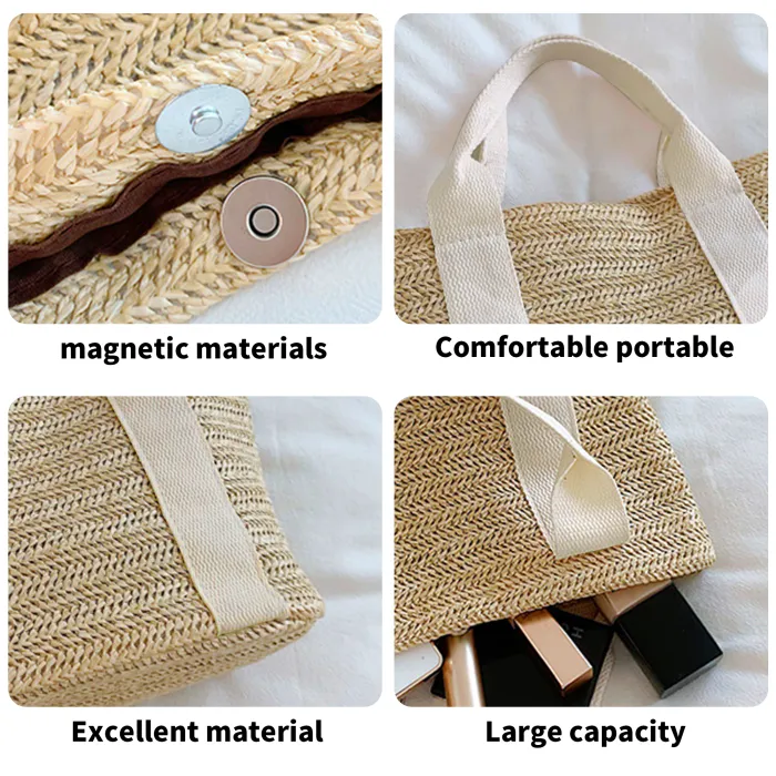 Braided Bag Beach Shoulder Bag - "Memento Mori" - Live with Intention, Gratitude, and Purpose - Image 7