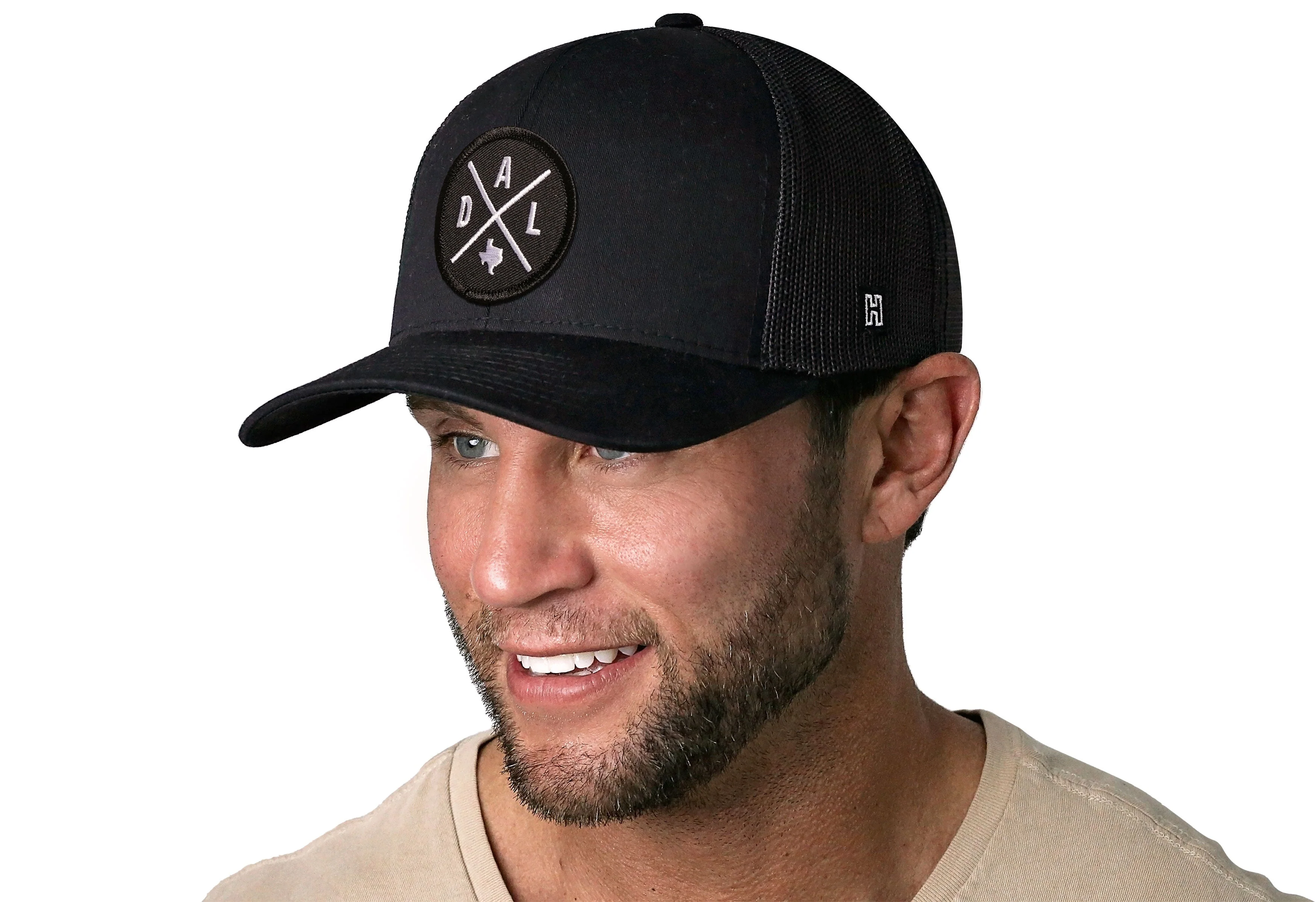 Dallas Trucker Hat  |  Black DAL X Snapback - Image 3