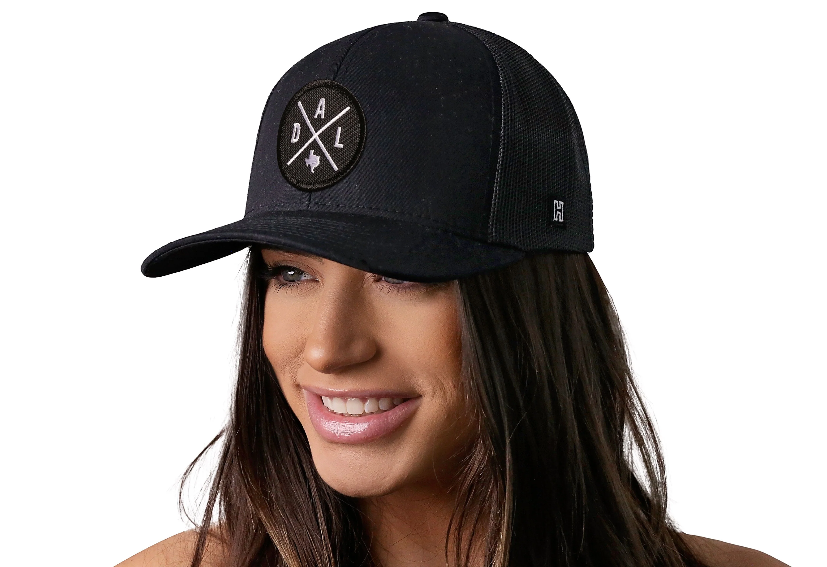 Dallas Trucker Hat  |  Black DAL X Snapback - Image 4