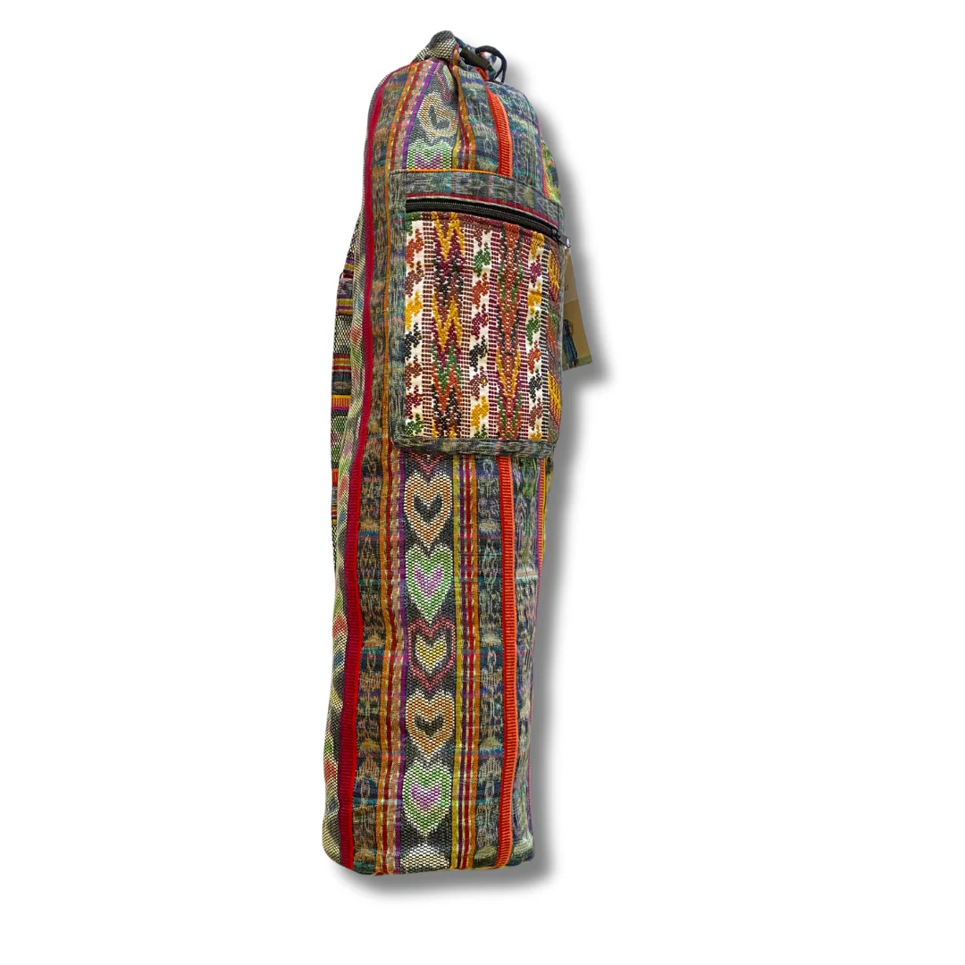 Huipil Embroidered Yoga Bag (Assorted) - Guatemala - Image 4