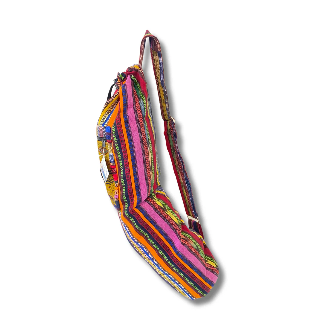Huipil Embroidered Yoga Bag (Assorted) - Guatemala - Image 6