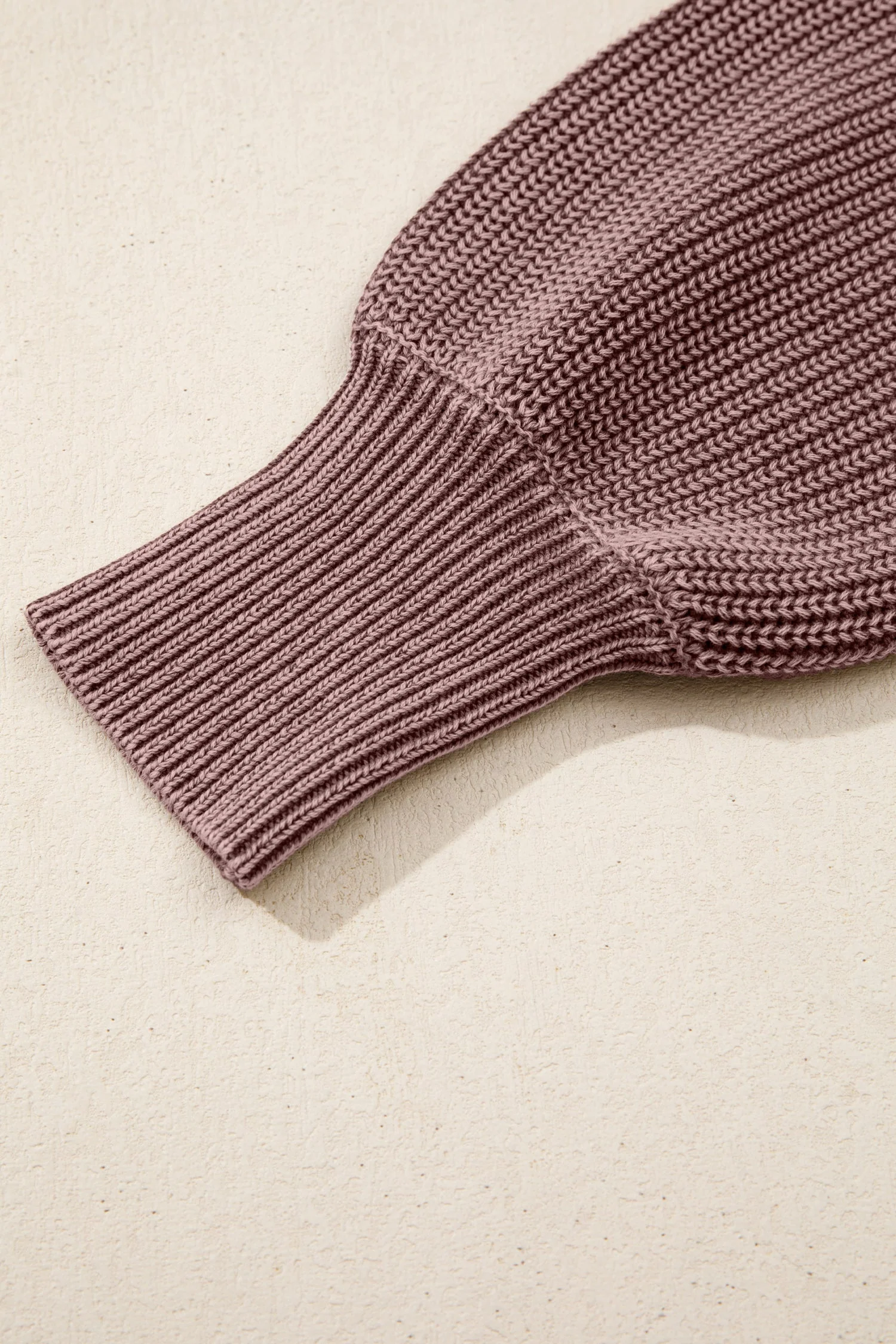 Mineral Wash Buttoned Polo Collar Knit Sweater - Image 4