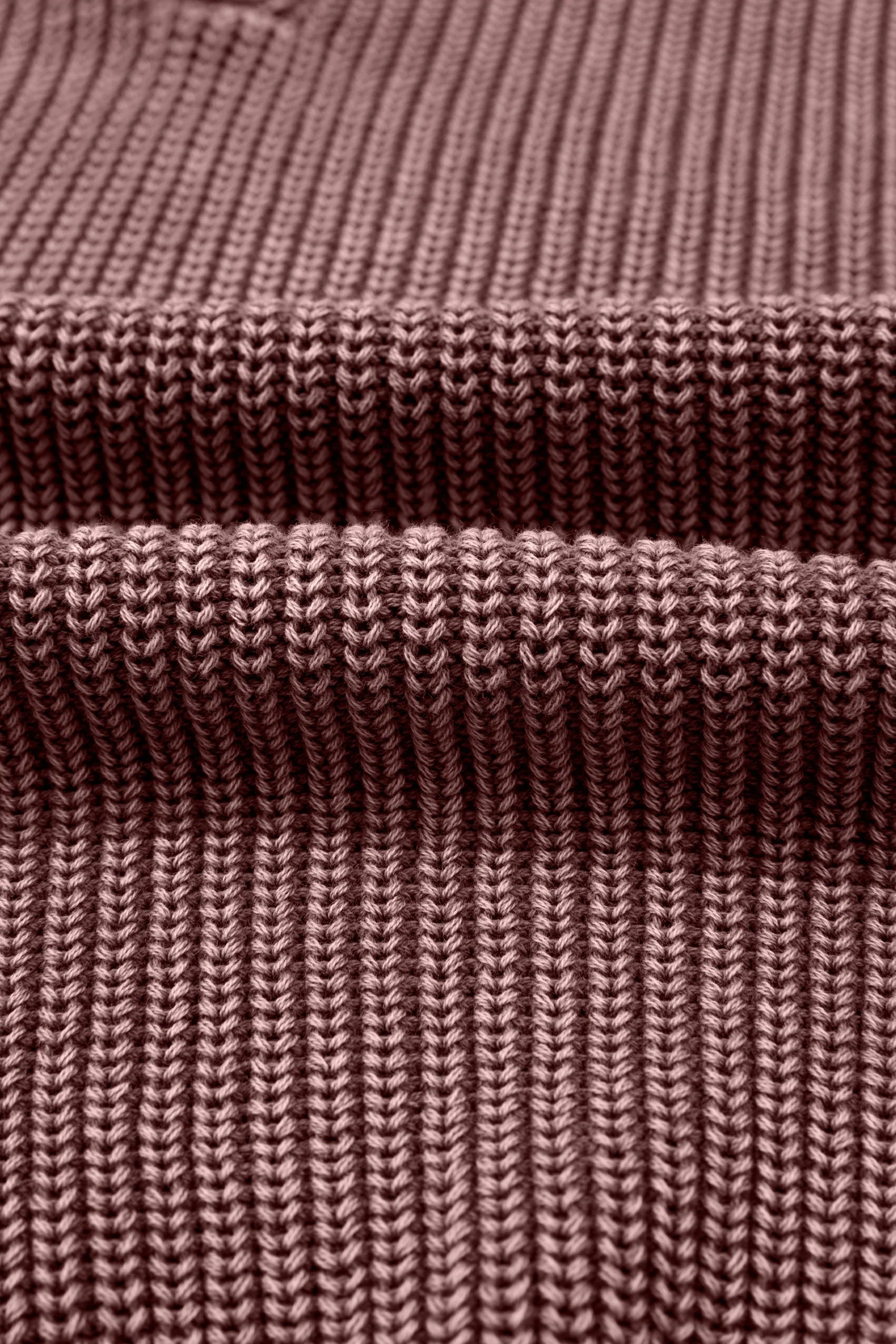 Mineral Wash Buttoned Polo Collar Knit Sweater - Image 6