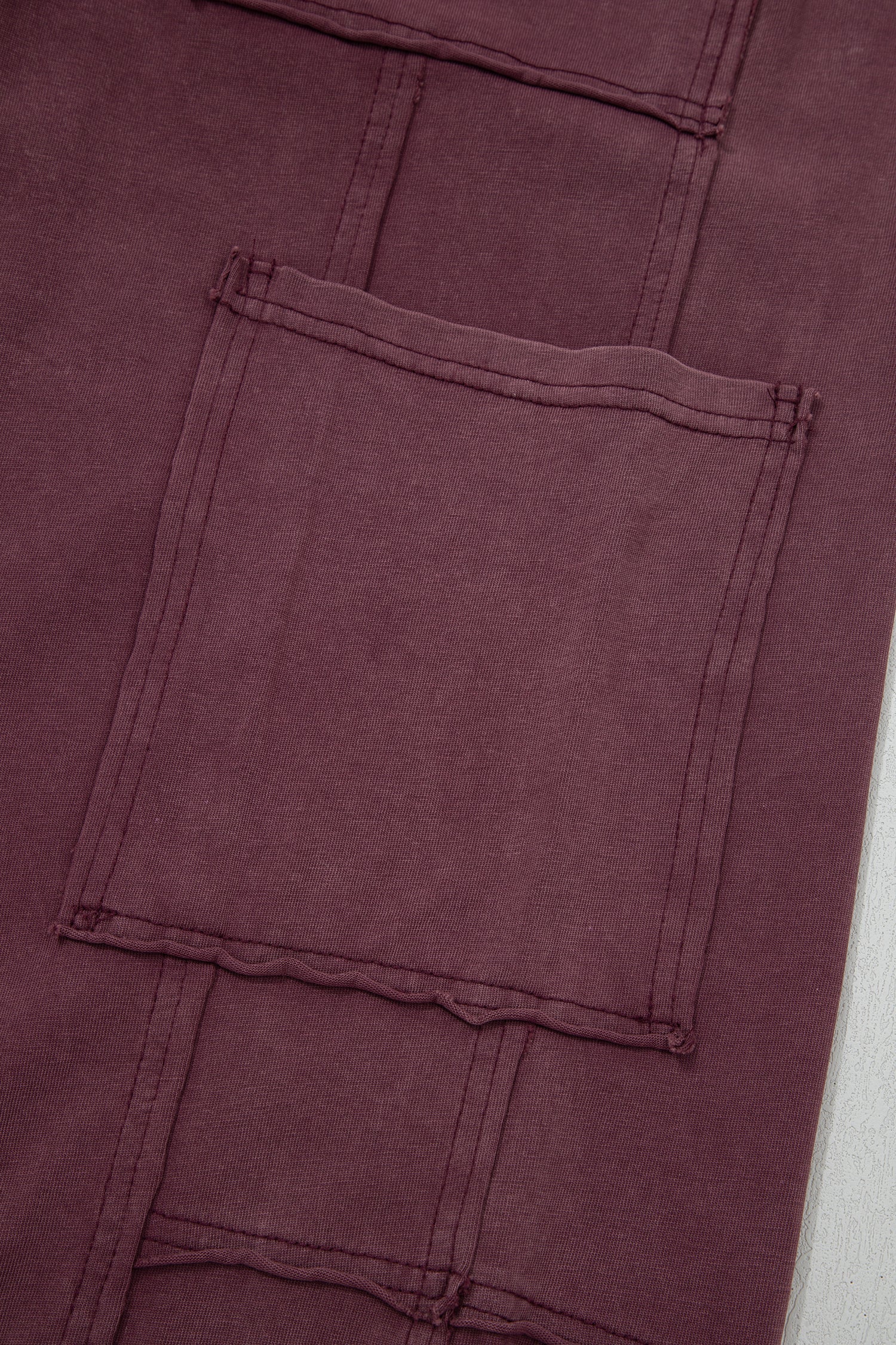 Mineral Wash Cargo Patch Pocket Utility Sweatpants - Image 4