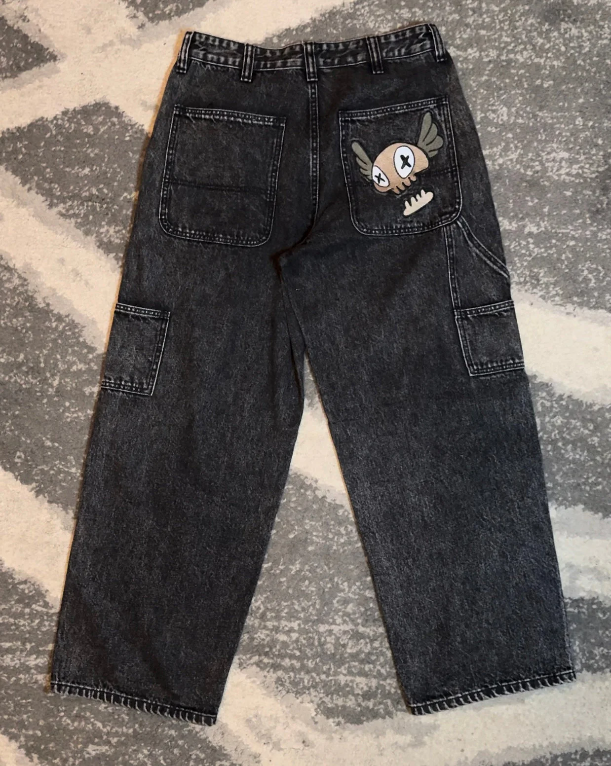 Mynd Eyes Baggy Denim Double Knee Pants - Image 5