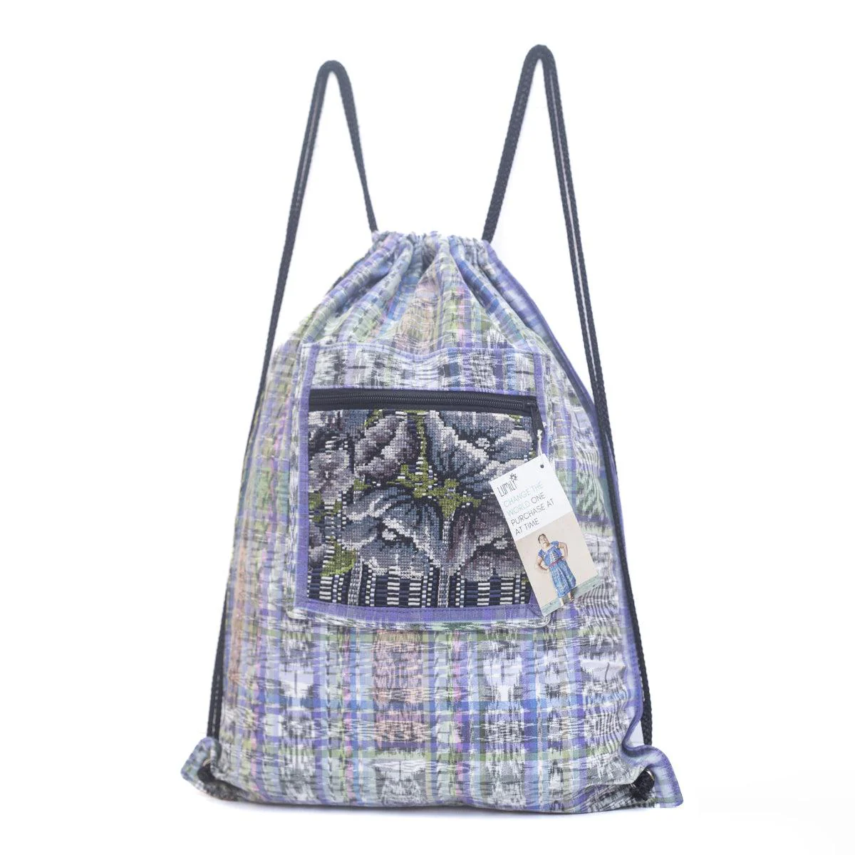 Salsa Upcycled Corte Backpack - Unique Guatemalan Handicraft - Image 41