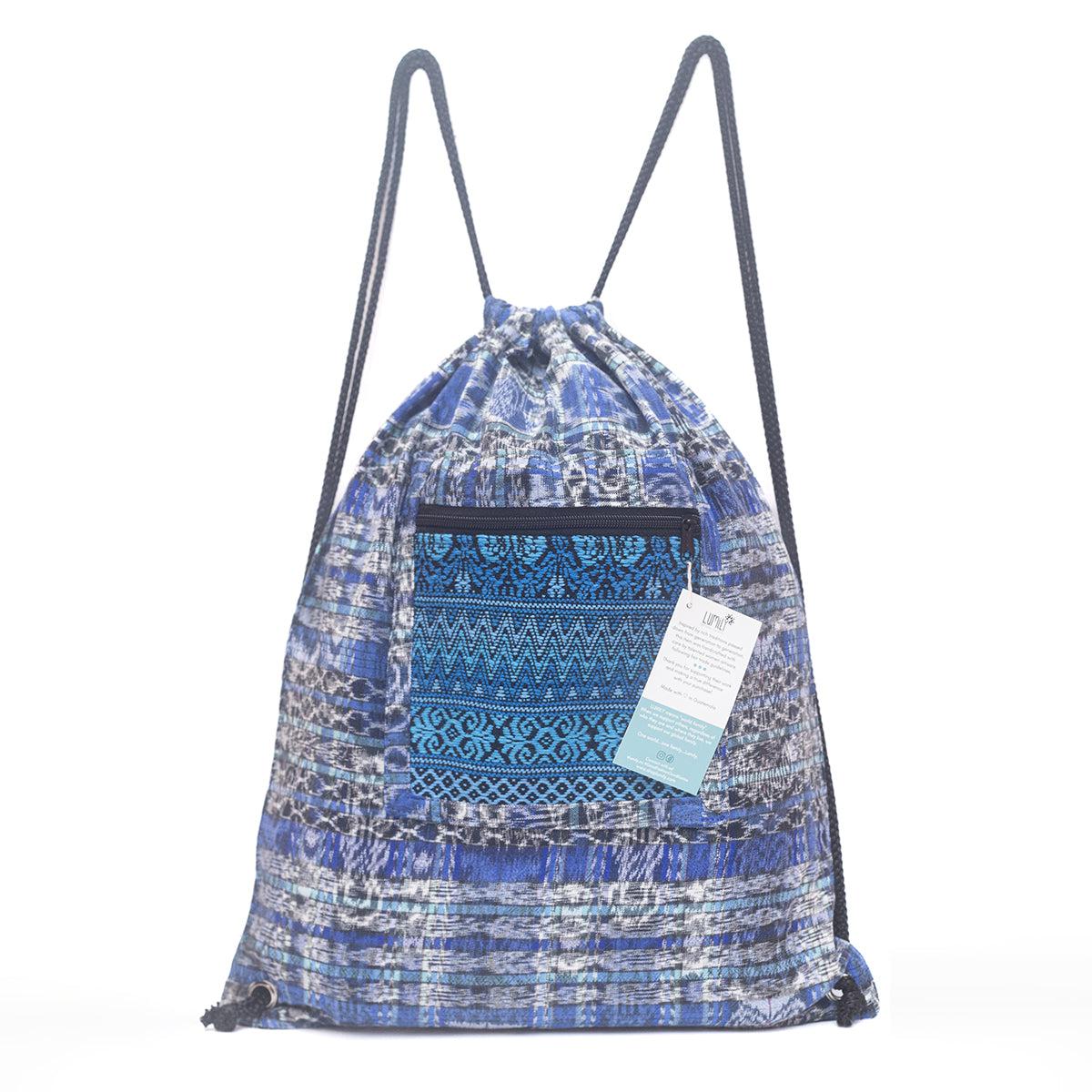 Salsa Upcycled Corte Backpack - Unique Guatemalan Handicraft - Image 50