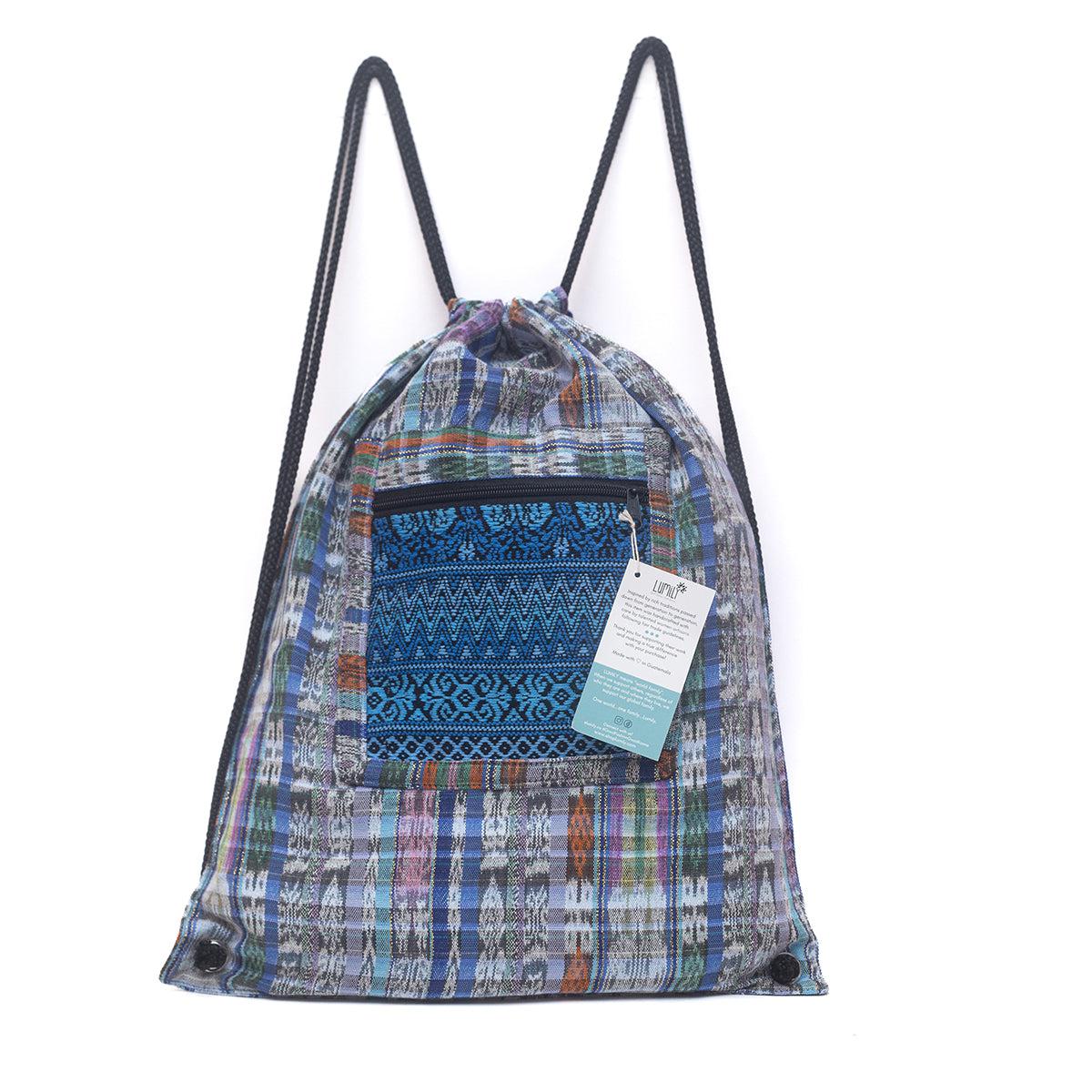 Salsa Upcycled Corte Backpack - Unique Guatemalan Handicraft - Image 7